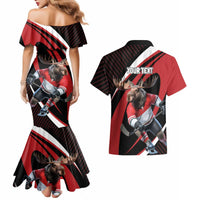 Canada Hockey Personalized Couples Matching Mermaid Dress and Hawaiian Shirt Go Canada Go