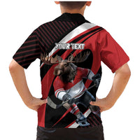 Canada Hockey Personalized Family Matching Mermaid Dress and Hawaiian Shirt Go Canada Go