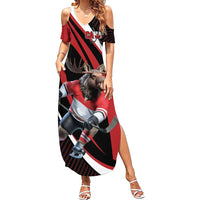 Canada Hockey Personalized Family Matching Summer Maxi Dress and Hawaiian Shirt Go Canada Go