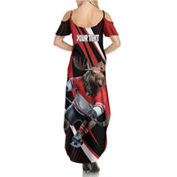 Canada Hockey Personalized Family Matching Summer Maxi Dress and Hawaiian Shirt Go Canada Go