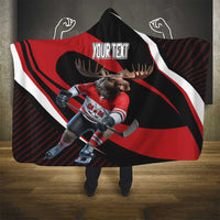 Canada Hockey Personalized Hooded Blanket Go Canada Go