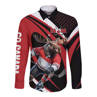 Canada Hockey Personalized Long Sleeve Button Shirt Go Canada Go