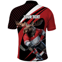 Canada Hockey Personalized Polo Shirt Go Canada Go