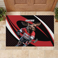 Canada Hockey Personalized Rubber Doormat Go Canada Go