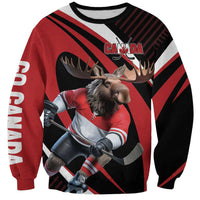 Canada Hockey Personalized Sweatshirt Go Canada Go