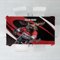 Canada Hockey Personalized Tablecloth Go Canada Go