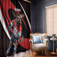 Canada Hockey Personalized Window Curtain Go Canada Go