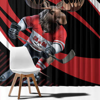 Canada Hockey Personalized Window Curtain Go Canada Go