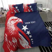 USA Hockey Personalized Eagle Bedding Set Shoot For The Stars