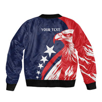 USA Hockey Personalized Eagle Bomber Jacket Shoot For The Stars