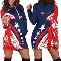 USA Hockey Personalized Eagle Hoodie Dress Shoot For The Stars