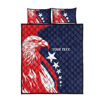 USA Hockey Personalized Eagle Quilt Bed Set Shoot For The Stars