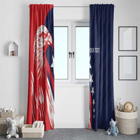 USA Hockey Personalized Eagle Window Curtain Shoot For The Stars