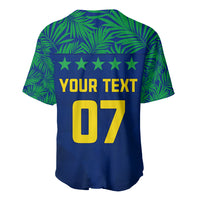 Personalised Brazil Football Baseball Jersey Women's WC 2023 Selecao LT7 - Wonder Print Shop