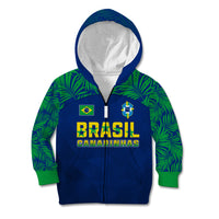 Personalised Brazil Football Kid Hoodie Women's WC 2023 Selecao - Wonder Print Shop