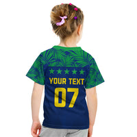Personalised Brazil Football Kid T Shirt Women's WC 2023 Selecao - Wonder Print Shop