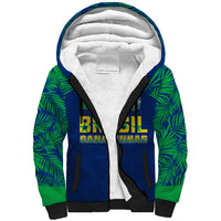 Personalised Brazil Football Sherpa Hoodie Women's WC 2023 Selecao - Wonder Print Shop