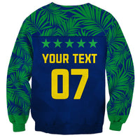 Personalised Brazil Football Sweatshirt Women's WC 2023 Selecao - Wonder Print Shop