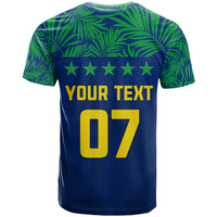 Personalised Brazil Football T Shirt Women's WC 2023 Selecao - Wonder Print Shop