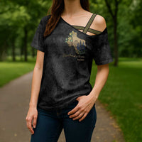 Pray for Texas Cross Shoulder Shirt Hill Country Strong - Wonder Print Shop