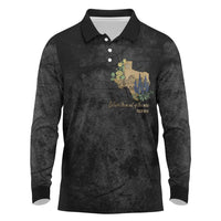 Pray for Texas Long Sleeve Polo Shirt Hill Country Strong - Wonder Print Shop