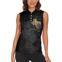 Pray for Texas Women Sleeveless Polo Shirt Hill Country Strong - Wonder Print Shop