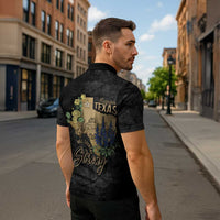 Pray for Texas Zipper Polo Shirt Hill Country Strong - Wonder Print Shop