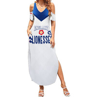 Personalised England Football Summer Maxi Dress The Lionesses Women World Cup 2023 - Wonder Print Shop