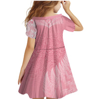 Personalised New Zealand Family Matching Mermaid Dress and Hawaiian Shirt Pink Ribbon Tattoo Mix Silver Fern LT7 - Wonder Print Shop