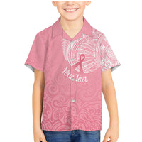 Personalised New Zealand Family Matching Mermaid Dress and Hawaiian Shirt Pink Ribbon Tattoo Mix Silver Fern LT7 - Wonder Print Shop