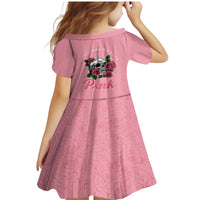 In October We Wear Pink Breast Cancer Awareness Family Matching Mermaid Dress and Hawaiian Shirt Skull and Roses - Pink LT7 - Wonder Print Shop