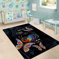 Fight Cancer In All Colors Area Rug Whimsical Butterflies LT7 - Wonder Print Shop