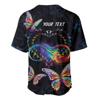 Fight Cancer In All Colors Baseball Jersey Whimsical Butterflies LT7 - Wonder Print Shop