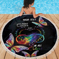 Fight Cancer In All Colors Beach Blanket Whimsical Butterflies LT7 - Wonder Print Shop
