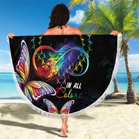 Fight Cancer In All Colors Beach Blanket Whimsical Butterflies LT7 - Wonder Print Shop
