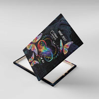 Fight Cancer In All Colors Canvas Wall Art Whimsical Butterflies LT7 - Wonder Print Shop