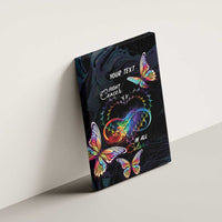 Fight Cancer In All Colors Canvas Wall Art Whimsical Butterflies LT7 - Wonder Print Shop