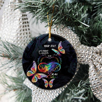 Fight Cancer In All Colors Ceramic Ornament Whimsical Butterflies LT7 - Wonder Print Shop
