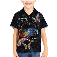 Fight Cancer In All Colors Family Matching Mermaid Dress and Hawaiian Shirt Whimsical Butterflies LT7 - Wonder Print Shop