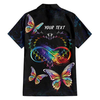 Fight Cancer In All Colors Family Matching Off Shoulder Short Dress and Hawaiian Shirt Whimsical Butterflies LT7 - Wonder Print Shop