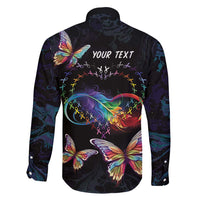 Fight Cancer In All Colors Family Matching Puletasi and Hawaiian Shirt Whimsical Butterflies - Wonder Print Shop