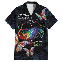 Fight Cancer In All Colors Family Matching Summer Maxi Dress and Hawaiian Shirt Whimsical Butterflies - Wonder Print Shop