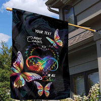 Fight Cancer In All Colors Garden Flag Whimsical Butterflies - Wonder Print Shop