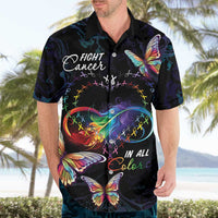 Fight Cancer In All Colors Hawaiian Shirt Whimsical Butterflies - Wonder Print Shop