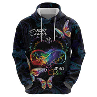 Fight Cancer In All Colors Hoodie Whimsical Butterflies - Wonder Print Shop