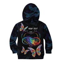 Fight Cancer In All Colors Kid Hoodie Whimsical Butterflies - Wonder Print Shop