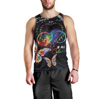 Fight Cancer In All Colors Men Tank Top Whimsical Butterflies - Wonder Print Shop