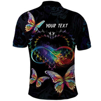 Fight Cancer In All Colors Polo Shirt Whimsical Butterflies - Wonder Print Shop