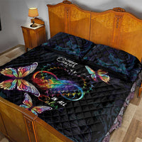 Fight Cancer In All Colors Quilt Bed Set Whimsical Butterflies - Wonder Print Shop