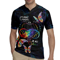 Fight Cancer In All Colors Rugby Jersey Whimsical Butterflies - Wonder Print Shop